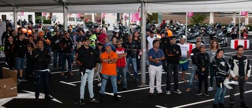 Imagen de archivo de otra concentración motera en Lanzarote.