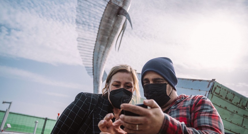 Escultura Pescador con Marlin 1