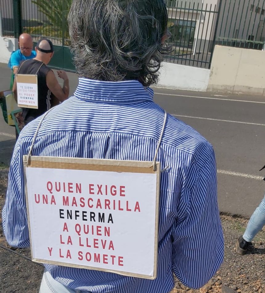 Jesús Herrero, uno de los manifestantes.