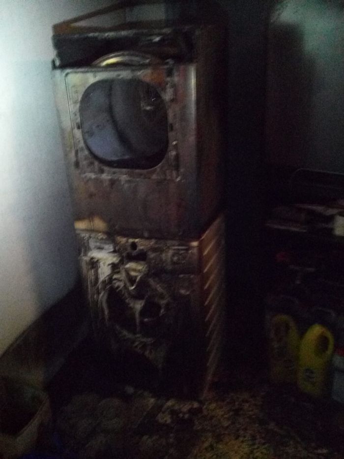 Así quedó la parte del incendio del restaurante