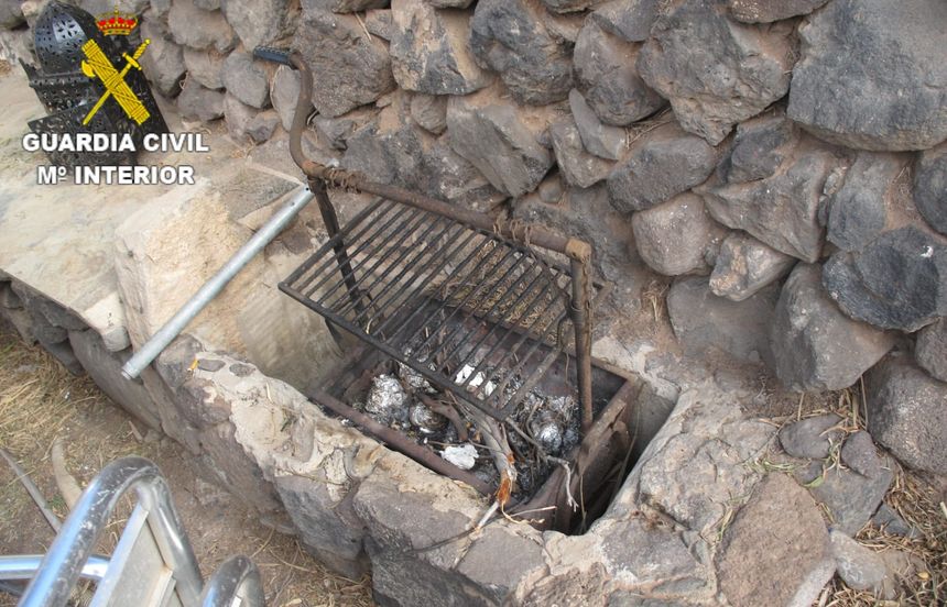 Imagen de la barbacoa que provocó el incendio