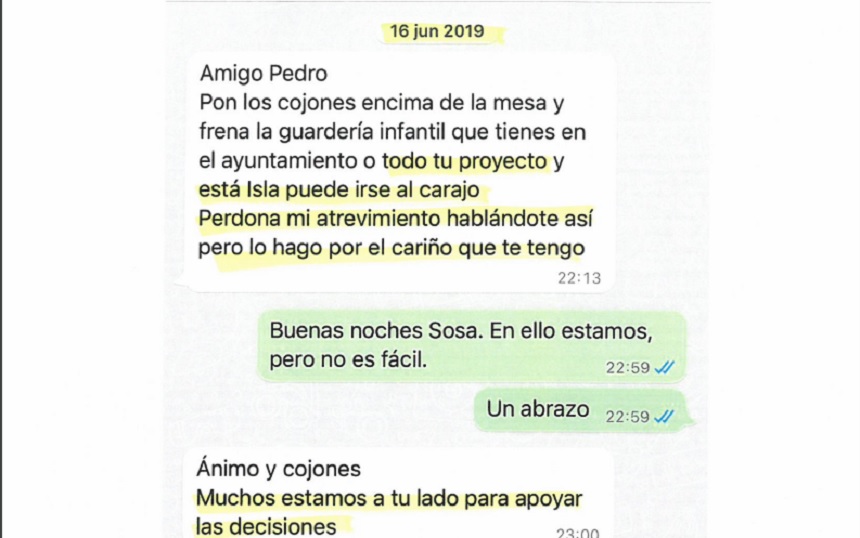 Sosa se empieza a poner nervioso viendo el resultado y los posibles pactos.