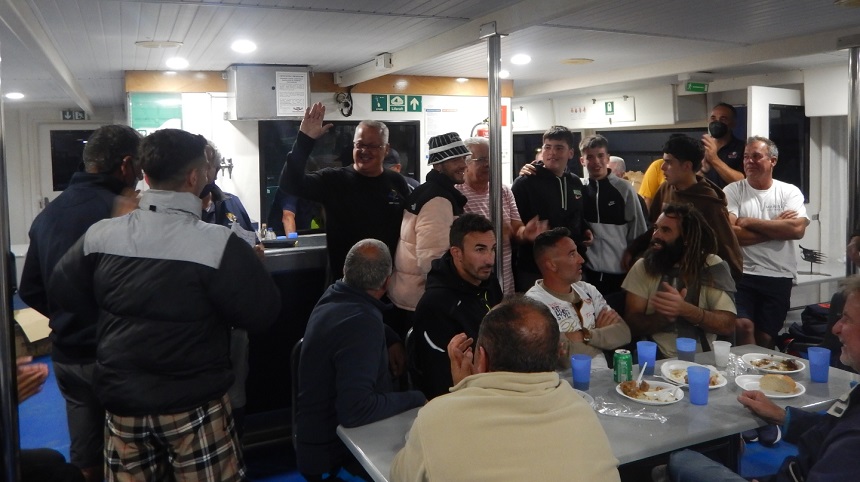 Agasajo ofrecido por Líneas Romero a los participantes tras la celebración de la prueba.