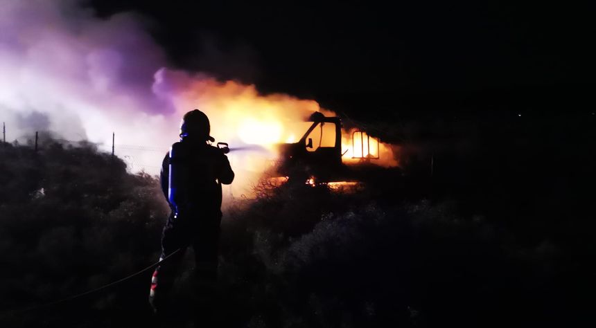 Los bomberos poco pudieron hacer cuando llegaron