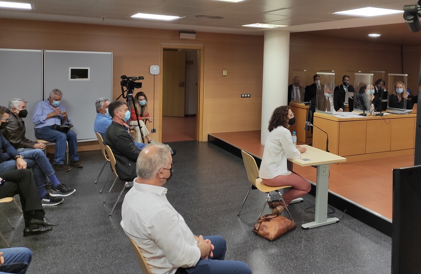 Elena Martín Martín durante su intervención en el Juzgado.