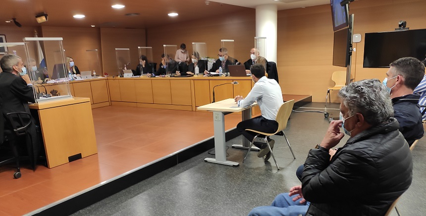 Joel Delgado durante su intervención en el caso Montecarlo.