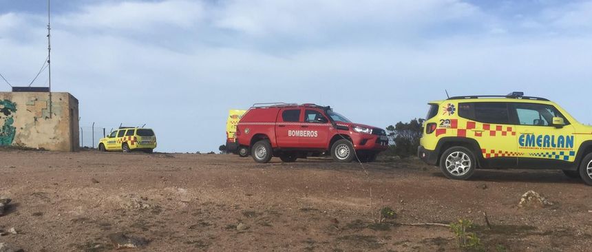 Imagen de los vehículos que participaron en el operativo