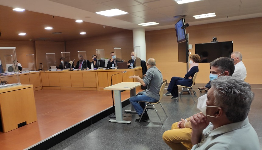 Humberto Tavio durante su declaración como testigo del caso Montecarlo.