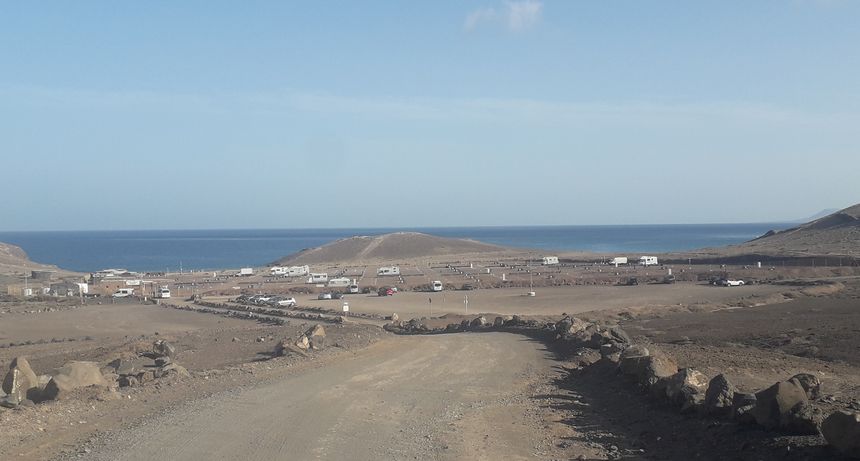 Imagen de la zona de acampada de Papagayo este pasado fin de semana.