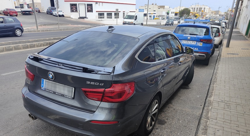 Imagen de uno de los vehículos recuperados por la Policía Local de Arrecife.