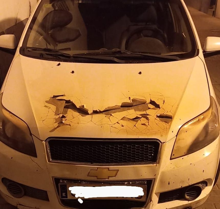 Segundo coche afectado en el incendio.