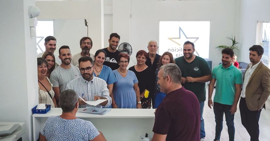 Momento del registro de la candidatura
