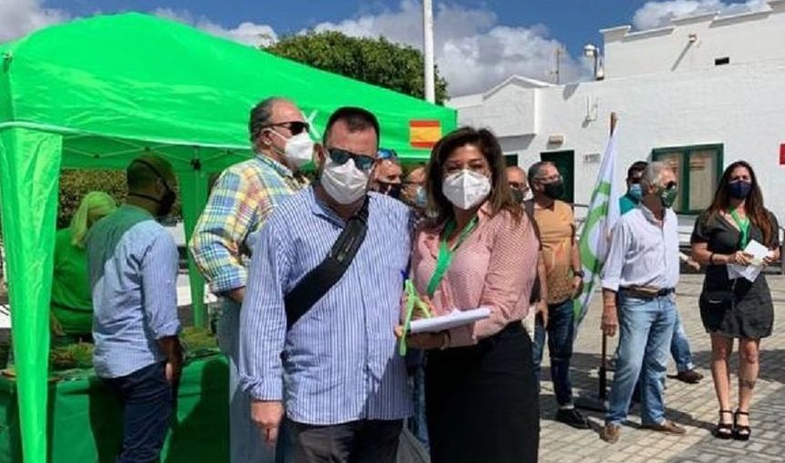 Imagen de una mesa informativa celebrada con antelación en San Bartolomé.