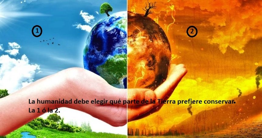 El calentamiento global puede destruir la Tierra.