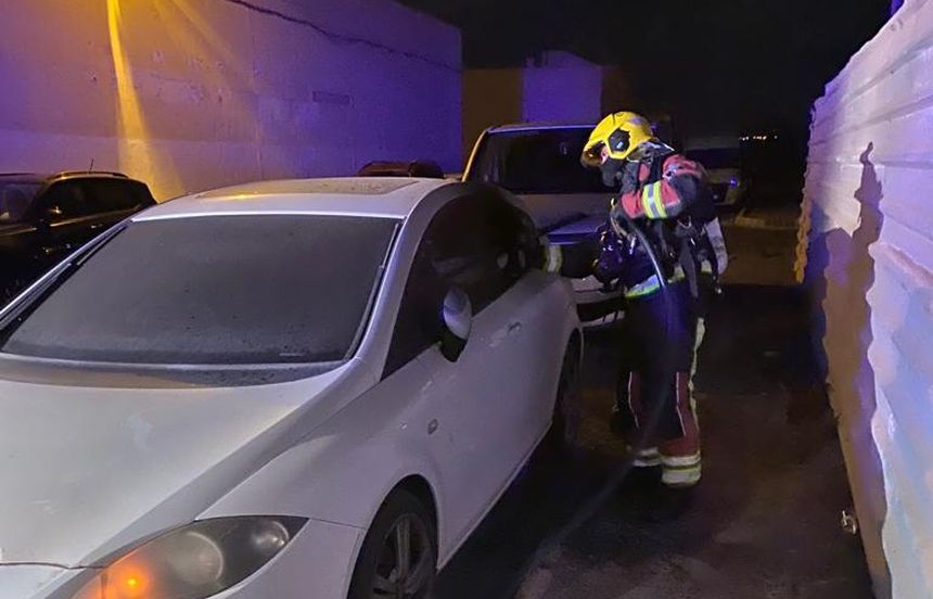 Imagen de la actuación sobre el coche.