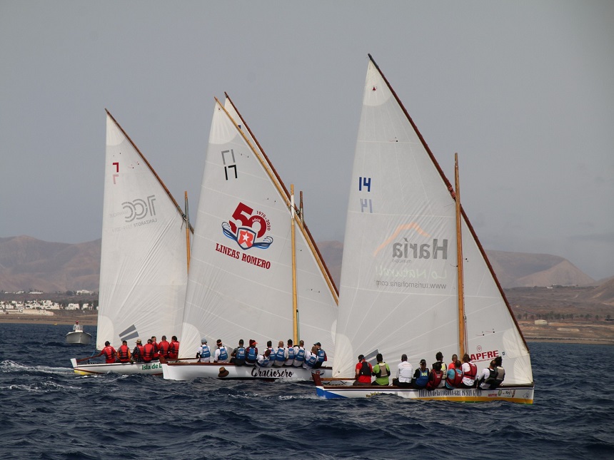 Imagen de la sexta regata de la Liga Insular de Barquillos de 8,55 Metros
