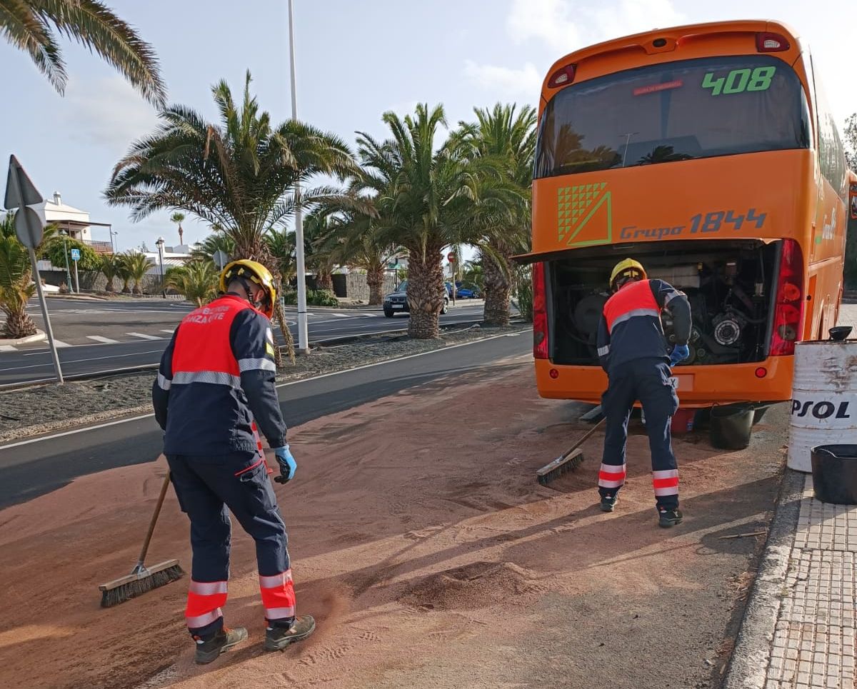 bomberos dentro