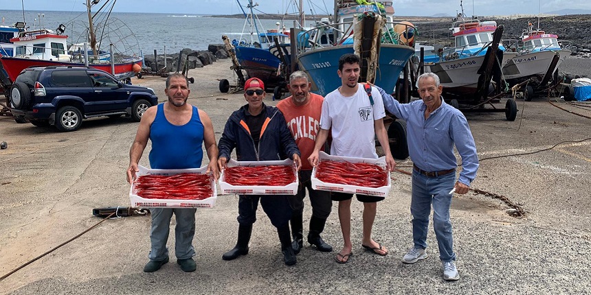 Imagen de los marineros de La Santa.