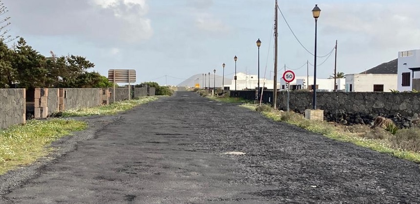 Imagen de cómo está la carretera que pasa por el pueblo.