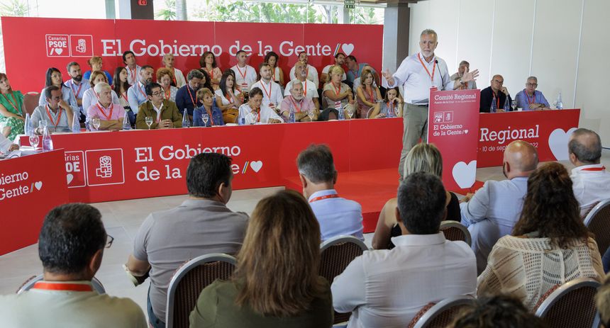 Imagen dlel encuentro del Comité Regional del PSOE este sábado