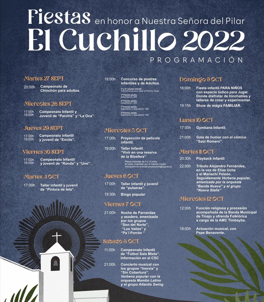 Programa de las fiestas.
