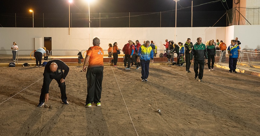 Imagen del campeonato de petanca.