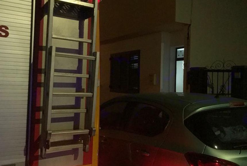 Imagen de la vivienda que se incendió