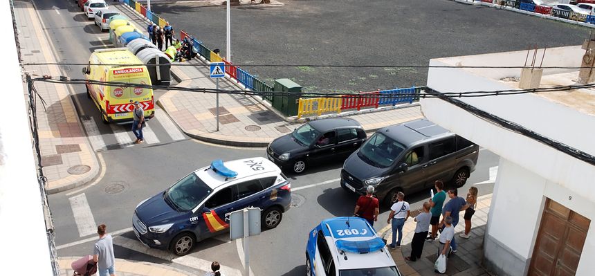 Imagen del revuelo que se generó en la zona tras el incidente.