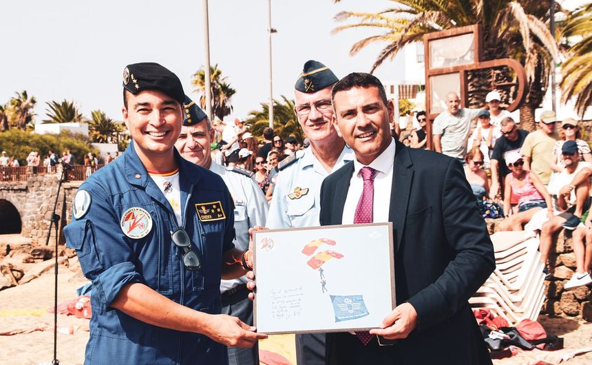 El alcalde de Teguise agradeció la participación de los militares