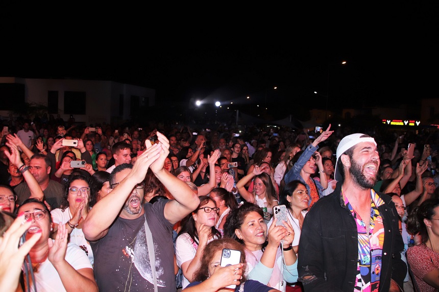 Imagen de los asistentes al concierto de Andy y Lucas.