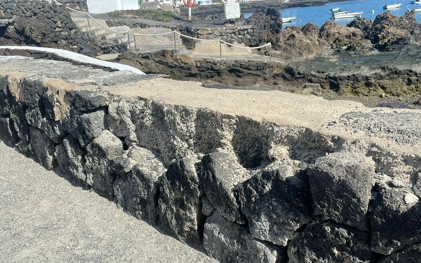 zona muro afectada