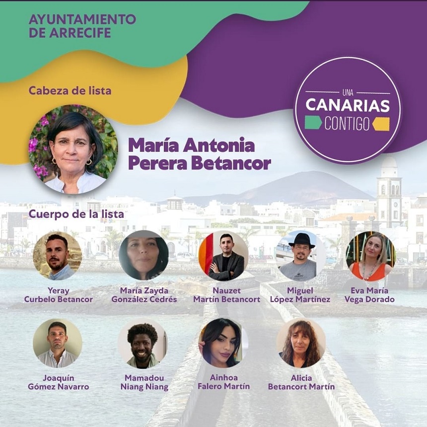 Imagen candidatura Podemos en Arrecife.