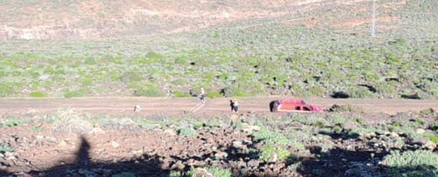 Actuación de los bomberos en una zona de difícil acceso