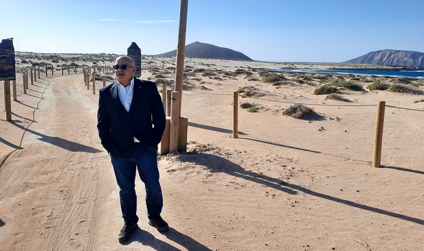 Nueva Canarias comienza el 2023 visitando La Graciosa