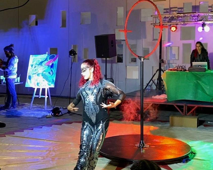Actuación Aerial Circo Lanzarote