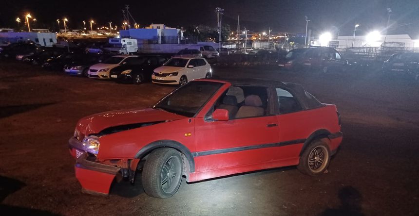 Así quedó el vehículo tras el accidente