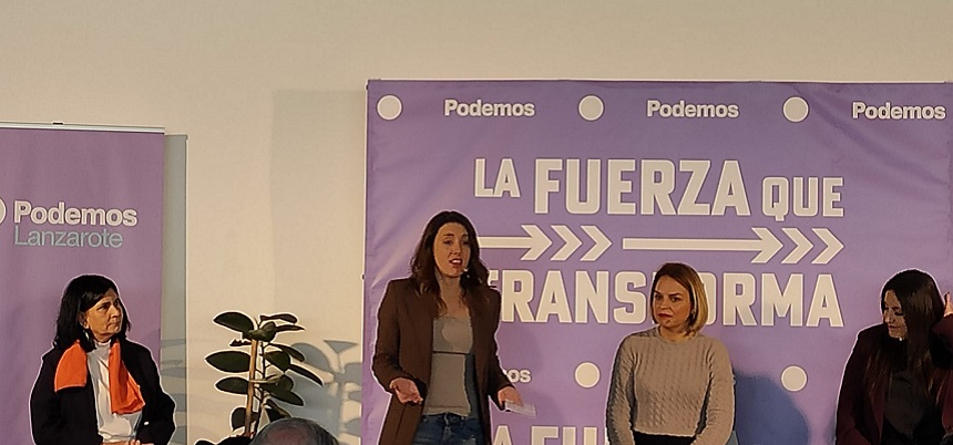 Irene Montero durante su intervención.