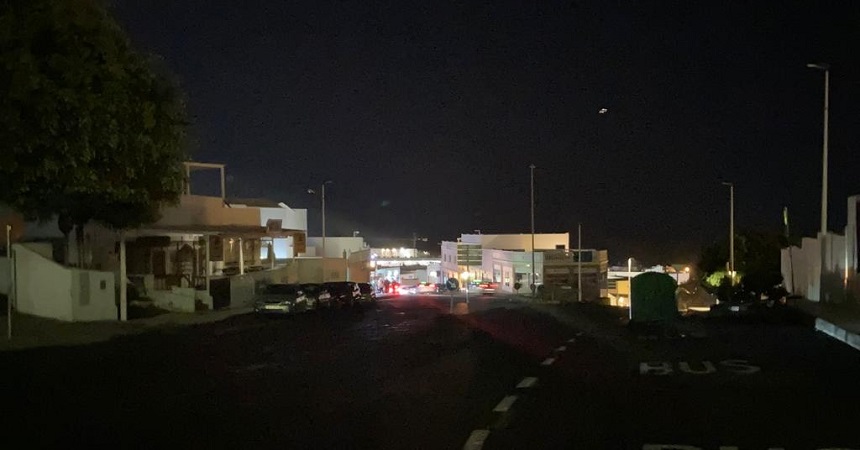 Imagen de zonas de Puerto del Carmen que han sufrido un apagón el pasado fin de semana.