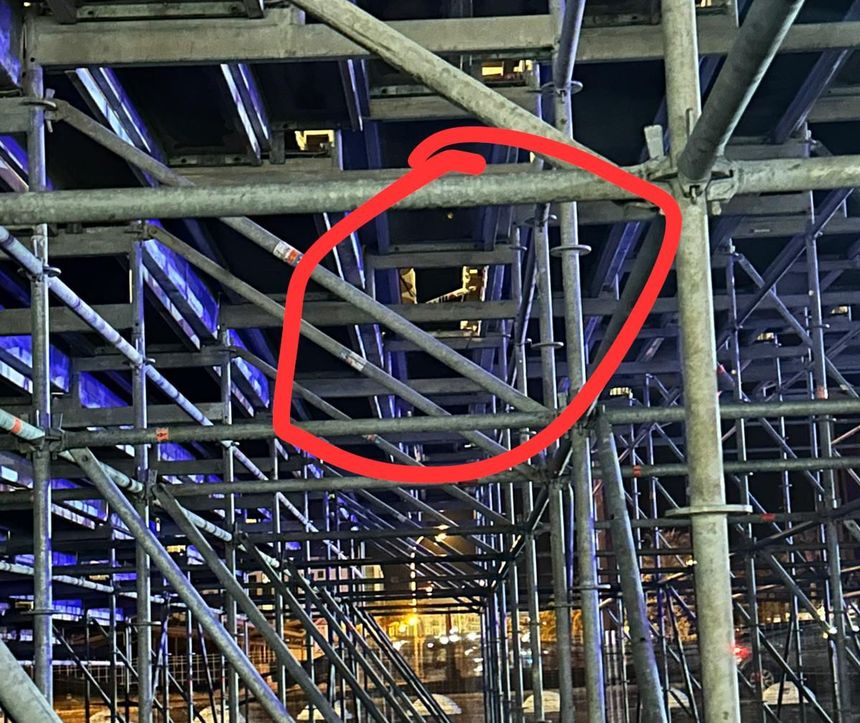 Zona de la grada que venció en el Recinto Ferial.