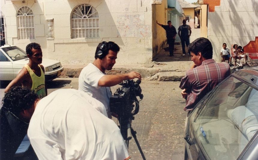 momento de la grabación (año 98) en la barrio Abajo de Barranquilla