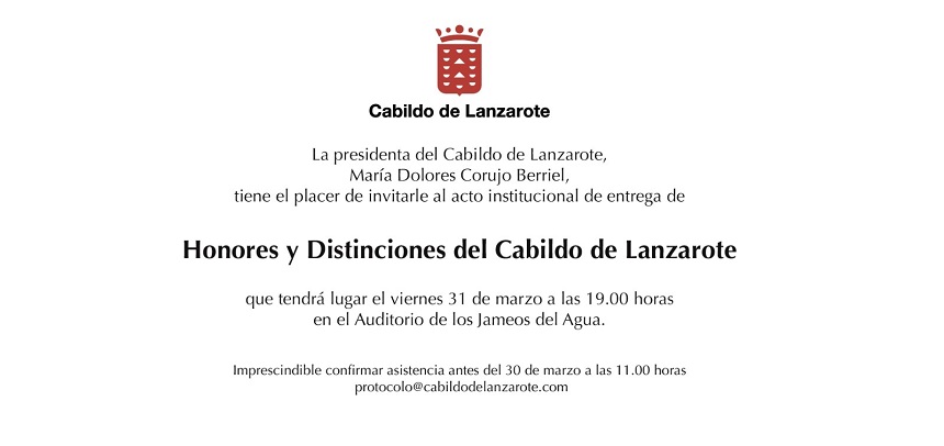INVITACIÓN HONORES Y DISTINCIONES