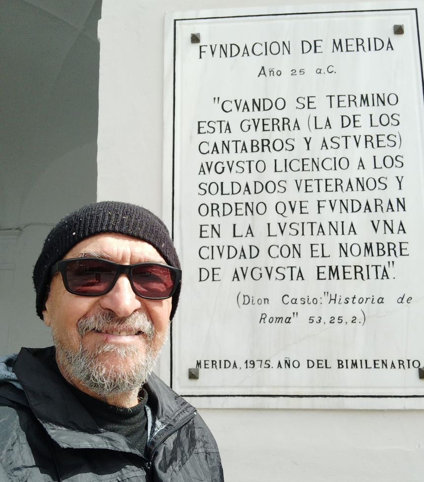 Pedro César este lunes entrando en Mérida.