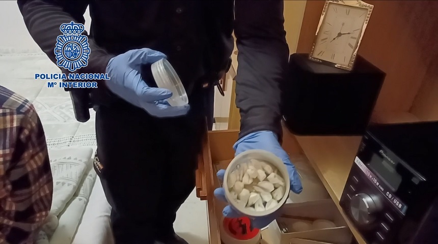 Droga incautada por la Policía Nacional de Arrecife.