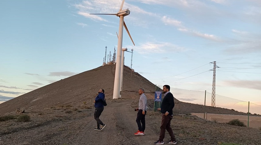 Representantes de CC en Montaña Mina.