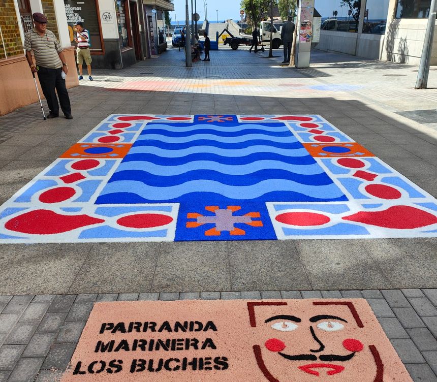 Imagen de la alfombra de la Parranda Marinera Los Buches