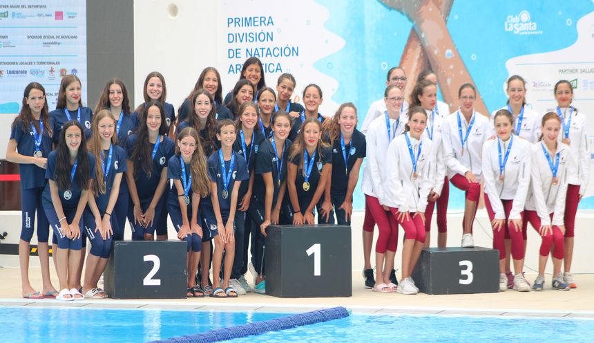 NATACION ARTÍSTICA. MEDALLAS. COMBO INFANTIL