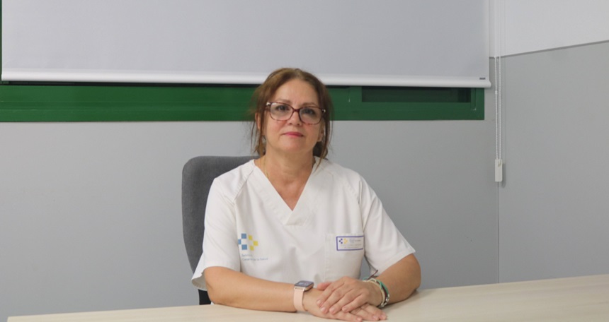 Enfermera de la consulta de ostomías