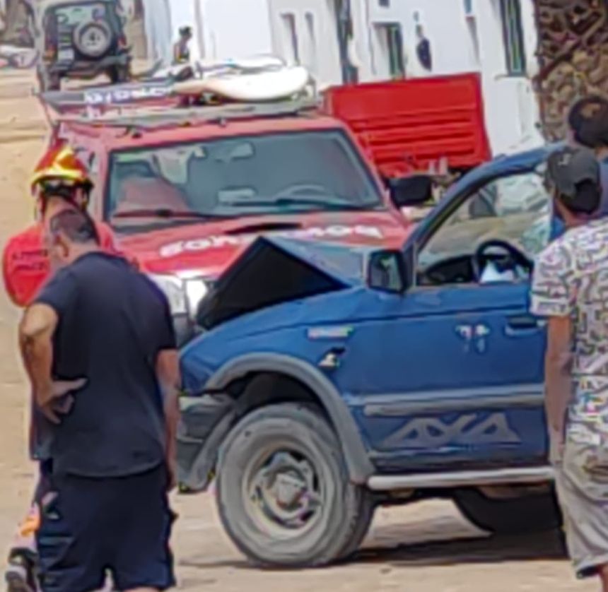 Imagen del coche siniestrado