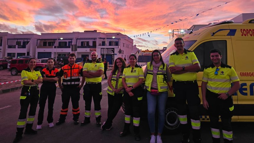 Los voluntarios de Emerlan lo dieron todo en su importante labor.