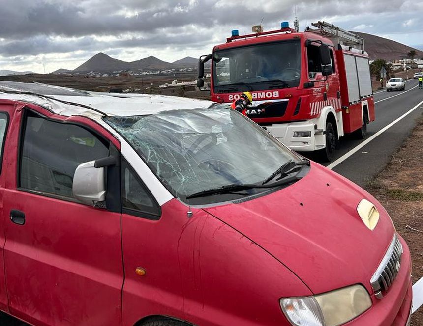 Imagen del coche siniestrado